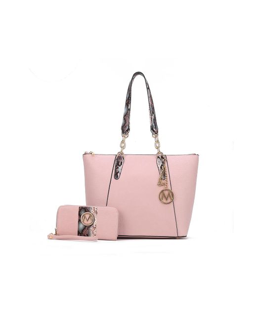 MKF Collection Ximena Tote Bag with Wristlet Wallet by Mia K