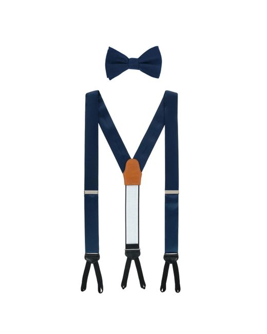 Trafalgar Sutton Solid Brace and Bow Tie Combo