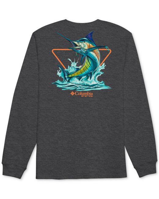 Columbia Razer Pfg Marlin Logo Graphic Long-Sleeve T-Shirt