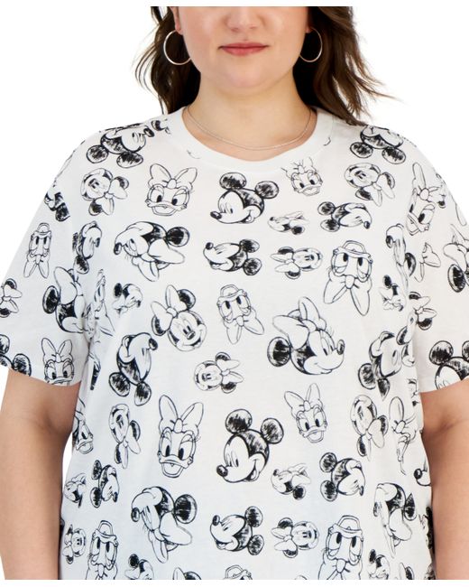 Disney Trendy Plus Mickey Friends Printed T-Shirt