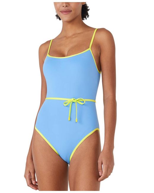 Kate Spade New York Belted One-Piece Swimsuit