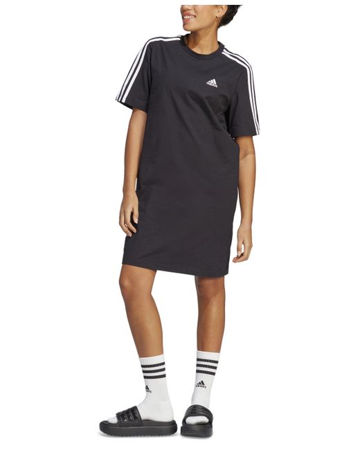 Adidas Active Essentials 3-Stripes Single Jersey Boyfriend Tee Dress