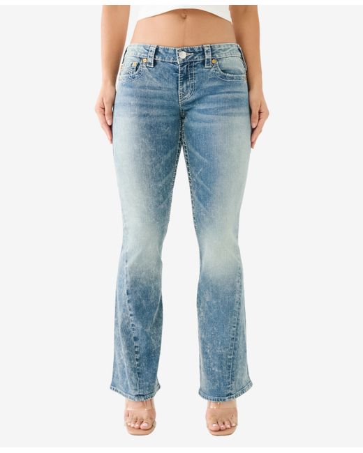 True Religion Joey Low Rise Big T Vintage-like Flare Jeans