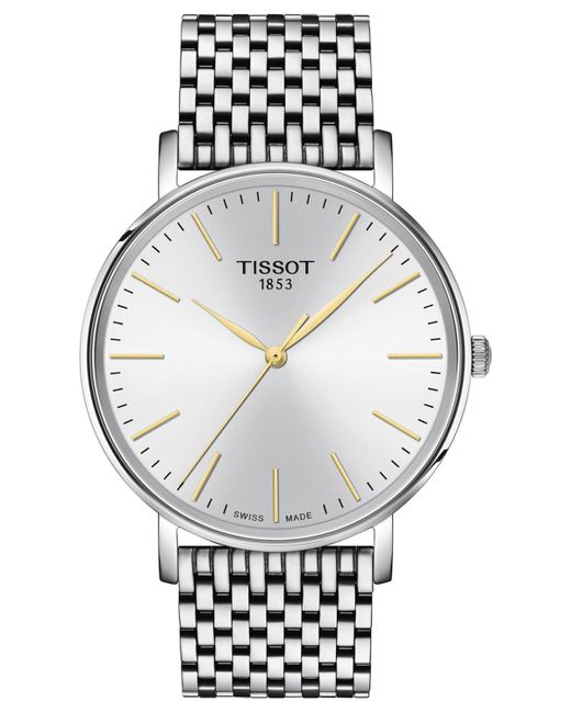 Tissot Swiss Everytime Stainless Steel Bracelet Watch 40mm