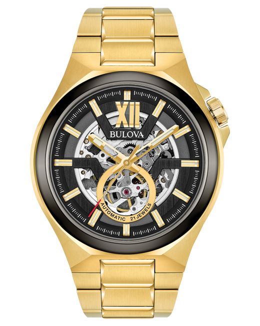 Bulova Automatic Gold-Tone Stainless Steel Bracelet Watch 46mm