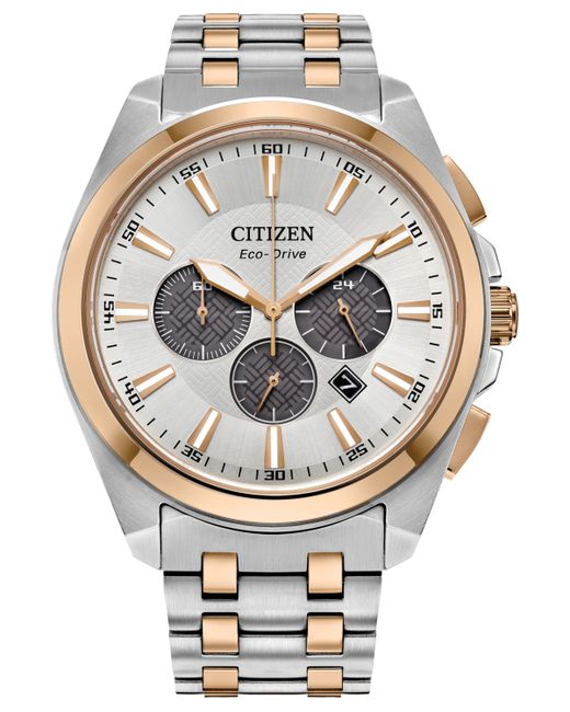 Citizen Eco-Drive Chronograph Classic Two-Tone Stainless Steel Bracelet Watch 41mm