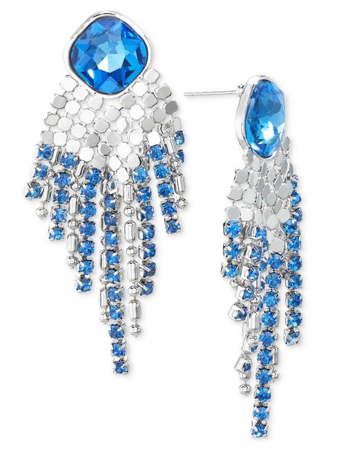 I.N.C. International Concepts Mixed-Metal Crystal Drop Earrings Created for