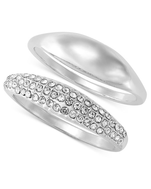 On 34th 2-Pc. Set Crystal Pave Ring Created for