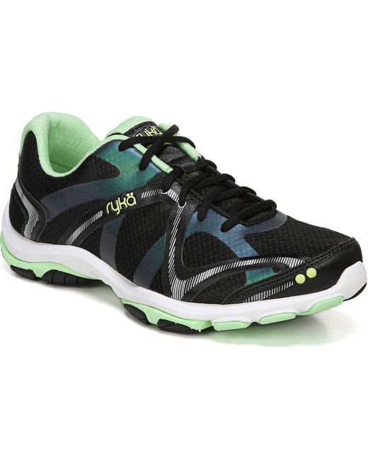 Ryka Influence Training Sneakers Green Mesh/Faux Leather