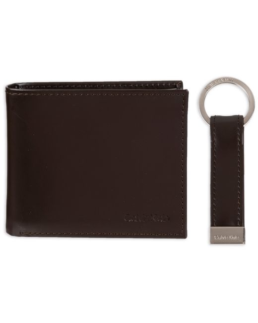 Calvin Klein Rfid Passcase Wallet Key Fob Set
