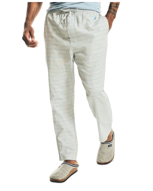 Nautica Windowpane Plaid Cotton Pajama Pants