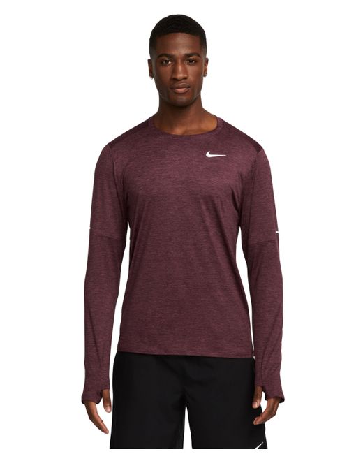 Nike Element Dri-fit Long-Sleeve Crewneck T-Shirt reflective
