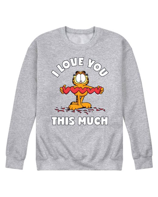 Airwaves Garfield Love You This Much Fleece Sweatshirt