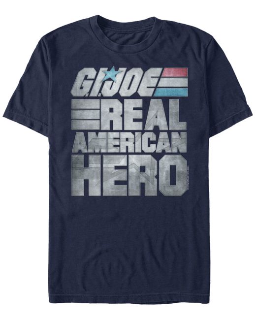Fifth Sun G.i.Joe Real American Hero Text Short Sleeve T-Shirt