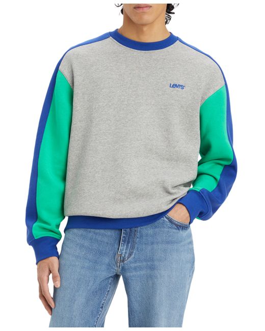 Levi's Relaxed-Fit Colorblocked Logo Sweatshirt Created for Macy