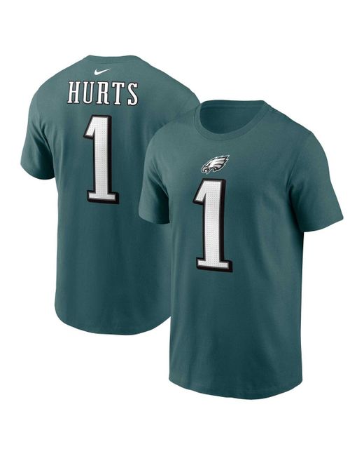 Nike Jalen Hurts Midnight Philadelphia Eagles Player Name and Number T-shirt