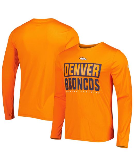 New Era Denver Broncos Combine Authentic Offsides Long Sleeve T-shirt