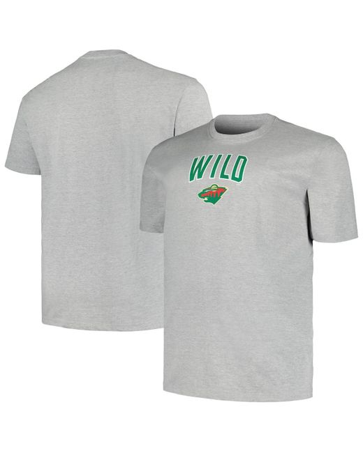 Profile Minnesota Wild Big and Tall Arch Over Logo T-shirt