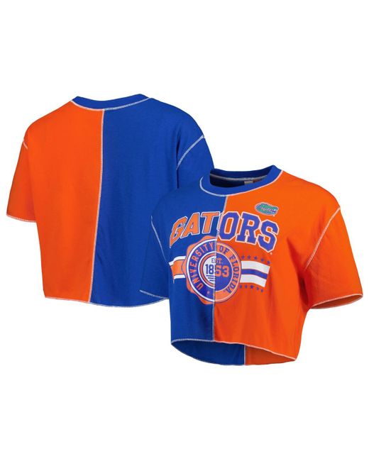 Zoozatz Florida Gators Colorblock Cropped T-shirt