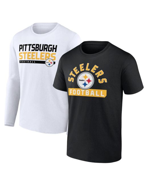 Fanatics White Pittsburgh Steelers Two-Pack 2023 Schedule T-shirt Combo Set