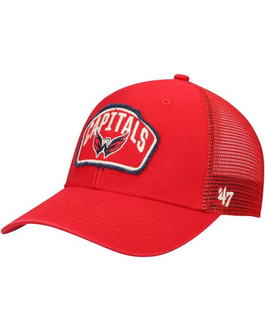 '47 Brand 47 Washington Capitals Cledus Mvp Trucker Snapback Hat