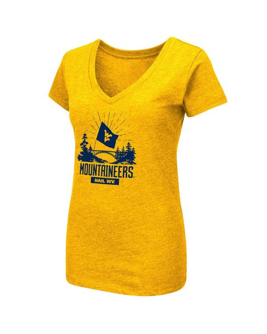 Colosseum West Virginia Mountaineers Fan V-Neck T-shirt