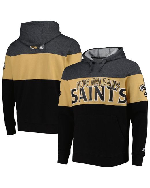 Starter Heather Gray New Orleans Saints Extreme Pullover Hoodie