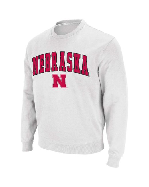 Colosseum Nebraska Huskers Arch Logo Crew Neck Sweatshirt