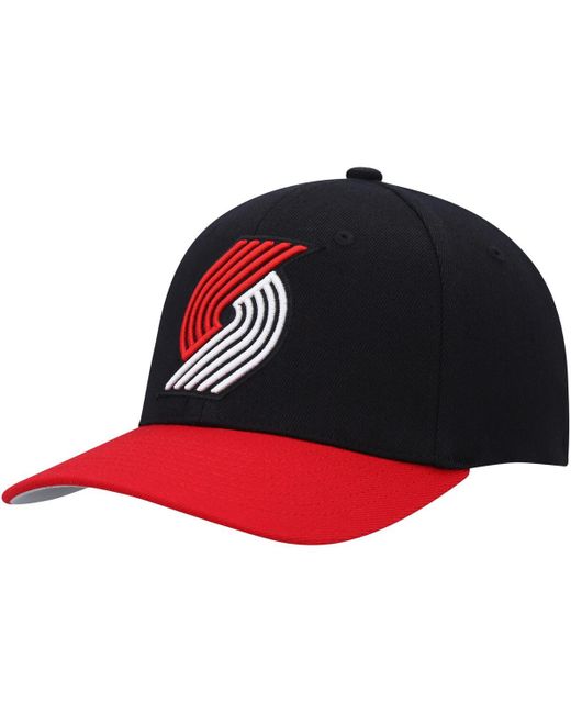 Mitchell & Ness Red Portland Trail Blazers Mvp Team Two-Tone 2.0 Stretch-Snapback Hat