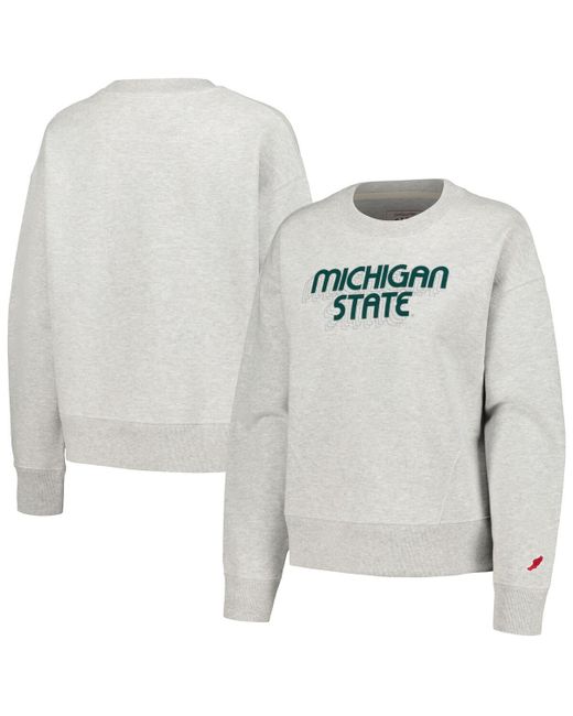 League Collegiate Wear Michigan State Spartans Boxy Pullover Sweatshirt