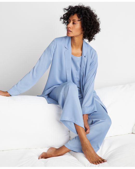 State Of Day Crepe de Chine Self-Tie Robe Created for