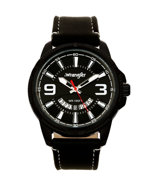 Wrangler Watch 48MM Ridged Case with Zoned Dial Outer Zone is Milled White Index Markers Ring Has Marked
