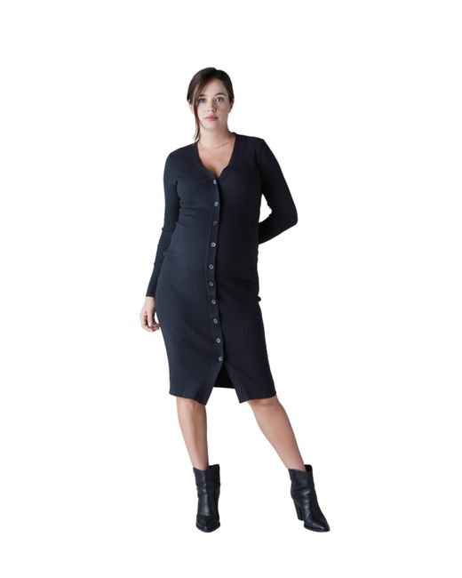Ingrid + Isabel Maternity Button Front Sweater Dress
