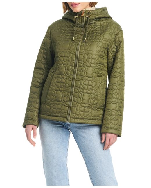 Kate Spade New York Signature Zip-Front Water-Resistant Quilted Jacket