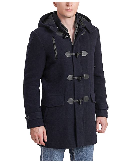 Bgsd Tyson Wool Blend Leather Trimmed Toggle Coat Tall