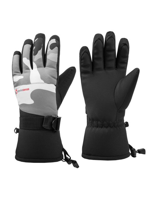 Alpine Swiss Waterproof Ski Gloves Snowboarding 3M Thinsulate Winter