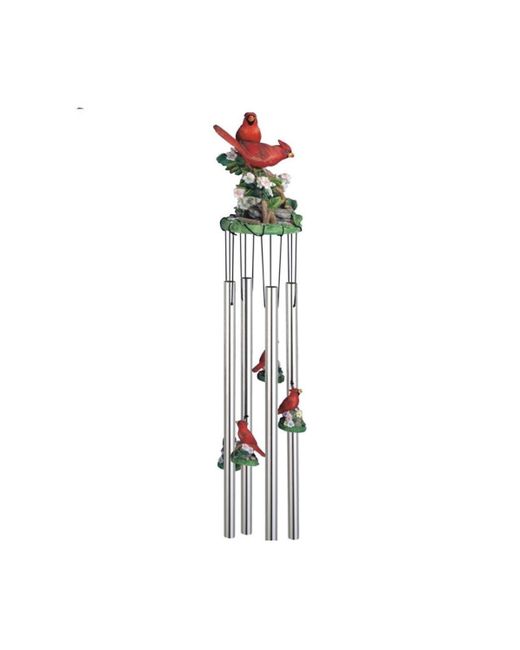 Fc Design 23 Long Northern Cardinals Round Top Wind Chime
