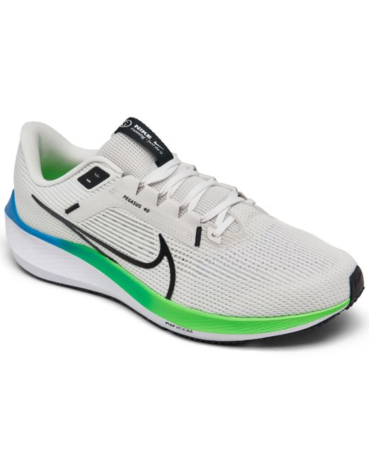 Nike Air Zoom Pegasus 40 Running Sneakers from Finish Line White