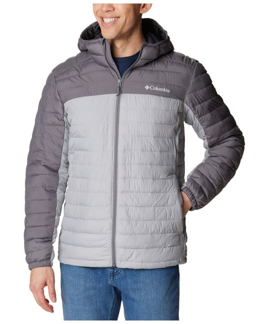 Columbia Silver Falls Hooded Puffer Jacket Grey