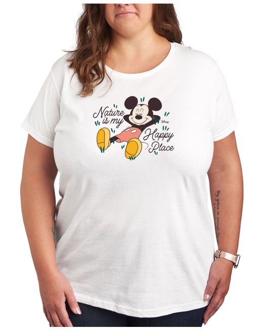 Hybrid Apparel Air Waves Trendy Plus Mickey Mouse Earth Day Graphic T-shirt