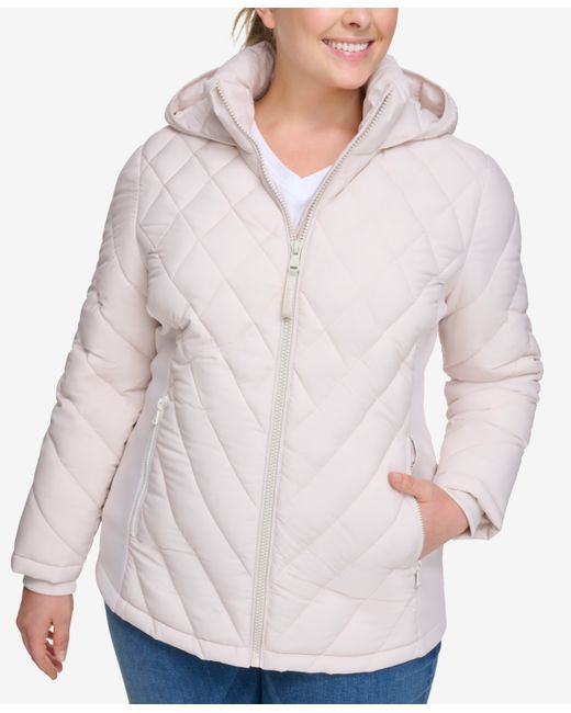 Calvin Klein Plus Hooded Packable Puffer Coat Created for