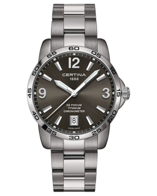 Certina Swiss Ds Podium Titanium Bracelet Watch 40mm