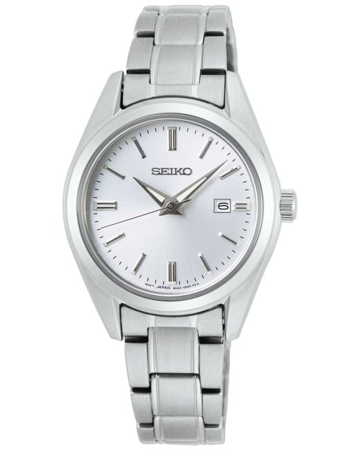Seiko Essentials Stainless Steel Bracelet Watch 29.8mm