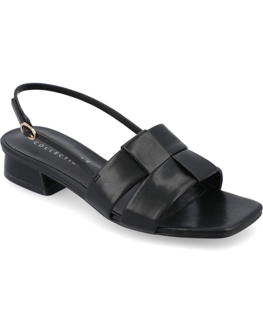 Journee Collection Tru Comfort Block Heel Slingback Sandals