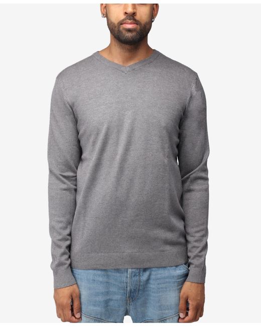 X-Ray Basic V-Neck Pullover Midweight Sweater
