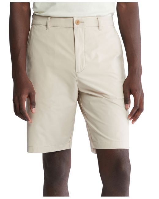 Calvin Klein Slim Fit Refined Stretch Flat Front 9 Performance Shorts