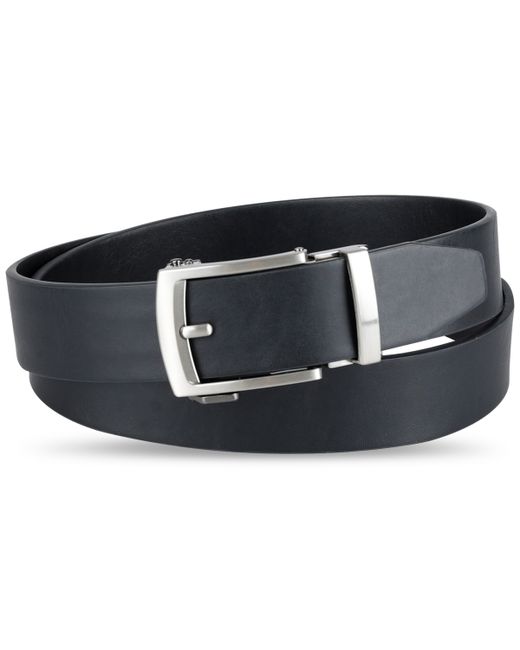 Exact Fit Faux-Leather Track Lock Belt