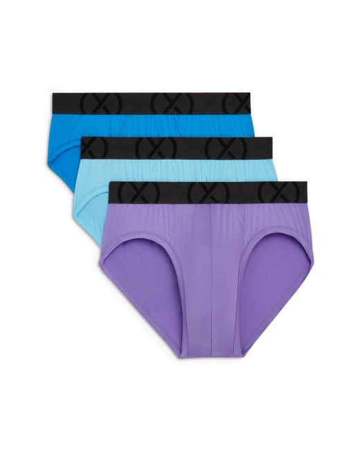 2(X)Ist Mesh No Show Performance Brief Pack of 3 Lavender Purple Fis
