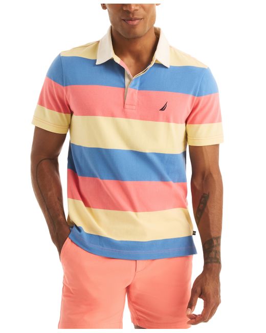 Nautica Classic-Fit Stripe Rugby Polo Shirt