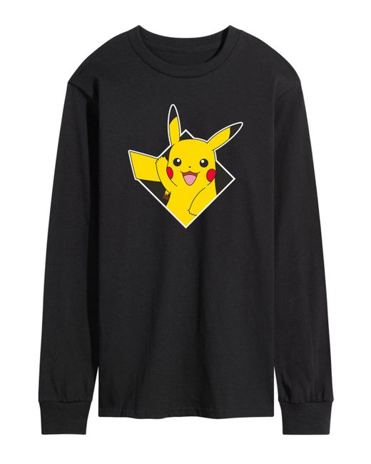 Airwaves Pokemon Diamond Shape Pikachu Long Sleeve T-shirt